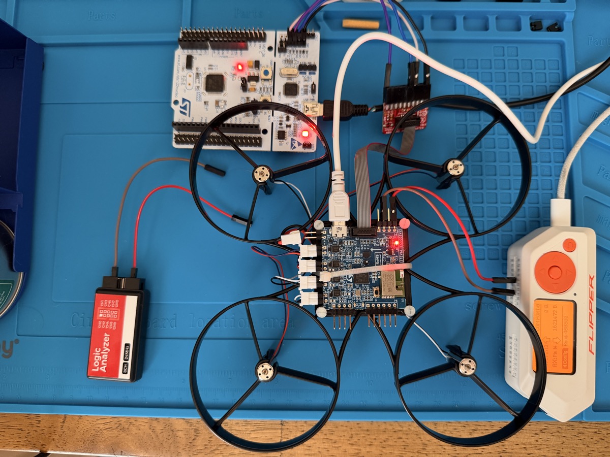 Image of my test bench setup